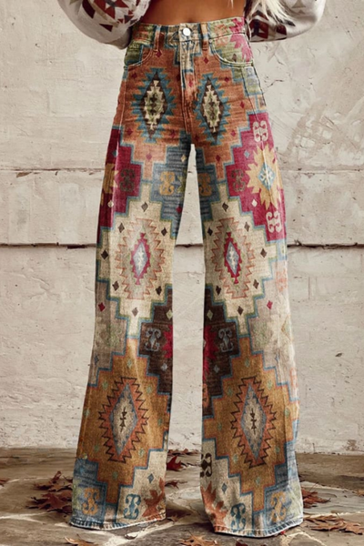 Francesca | Jeans Pants with a Bohemian Touch