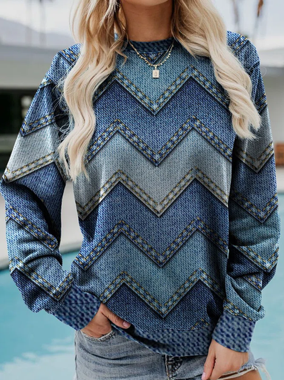 Nova | Geometric Casual Sweatshirt