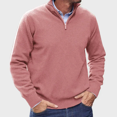 Raymon | Italian cashmere pullover for men with zipper