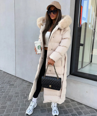 Alina | Maxi Winter Jacket with Fur Collar