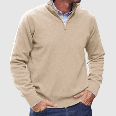 Raymon | Italian cashmere pullover for men with zipper