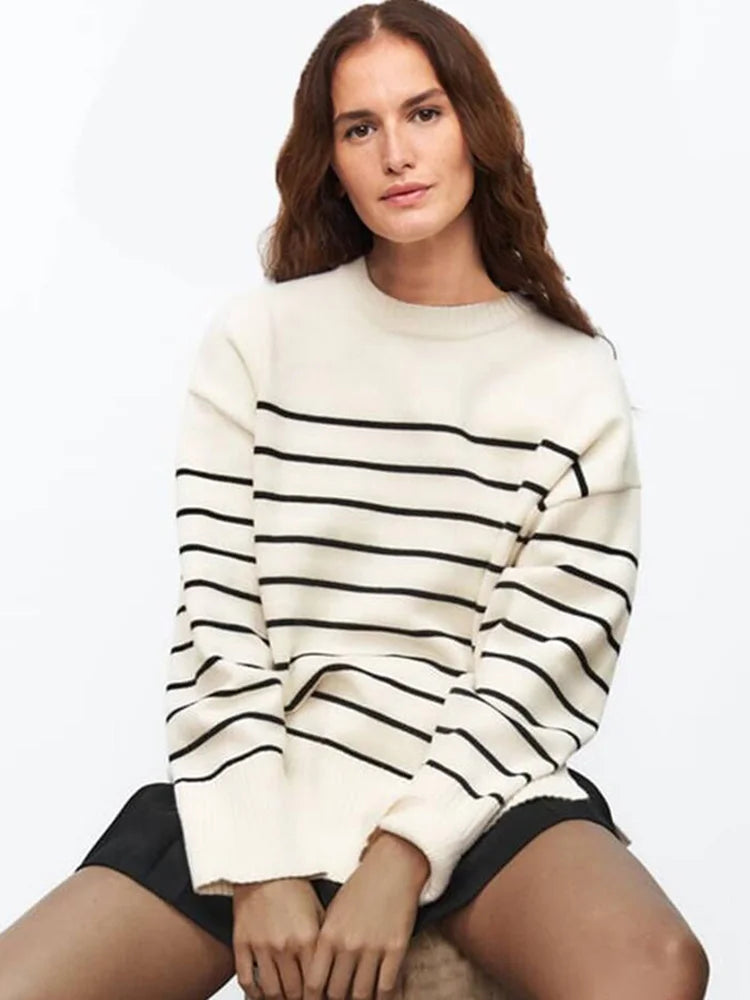 Louise | Knitted Striped Sweater