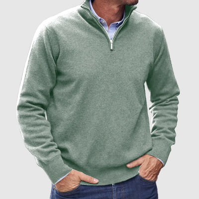 Raymon | Italian cashmere pullover for men with zipper