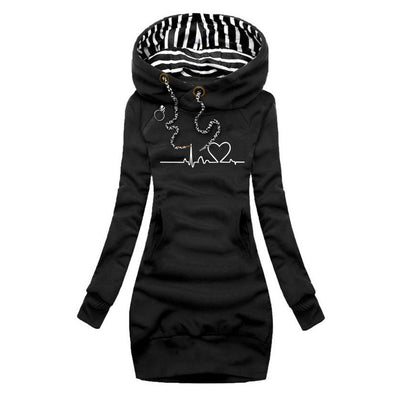 Heartbeat Pattern Knit Dress