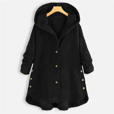 Dana | Corduroy Hooded Coat